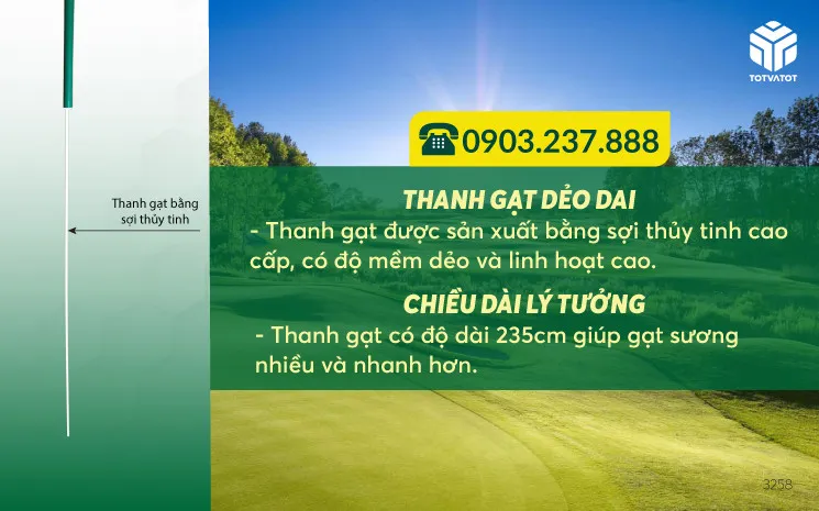 Gậy gạt sương trên green